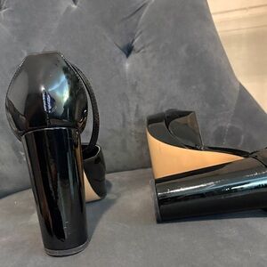 Express Shiny Black Women's Heels